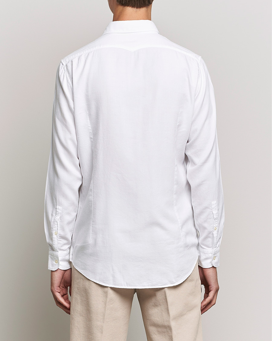 Mies | Kauluspaidat | Massimo Alba | Genova Soft Flannel Shirt White