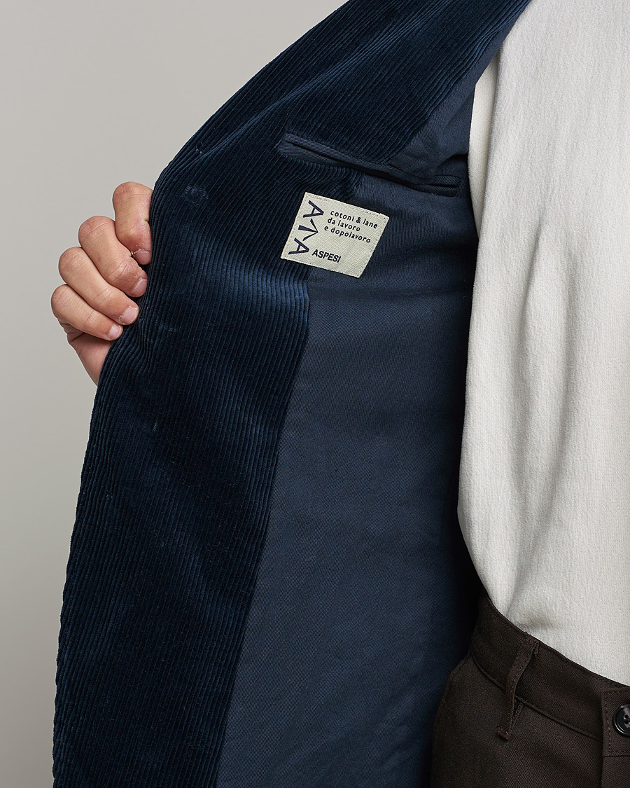 Mies | Pikkutakit | Aspesi | Corduroy Blazer Navy