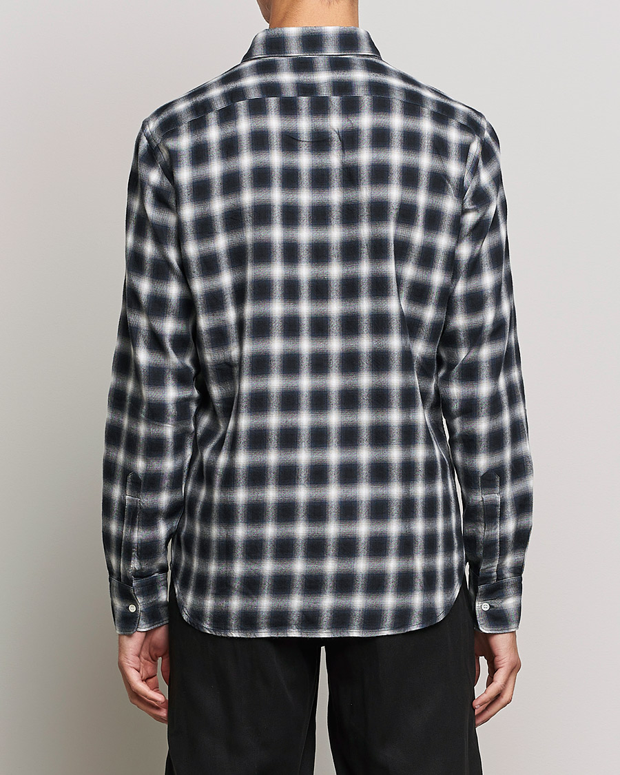 Mies | Kauluspaidat | Aspesi | Checked Flannel Shirt Blue/Grey