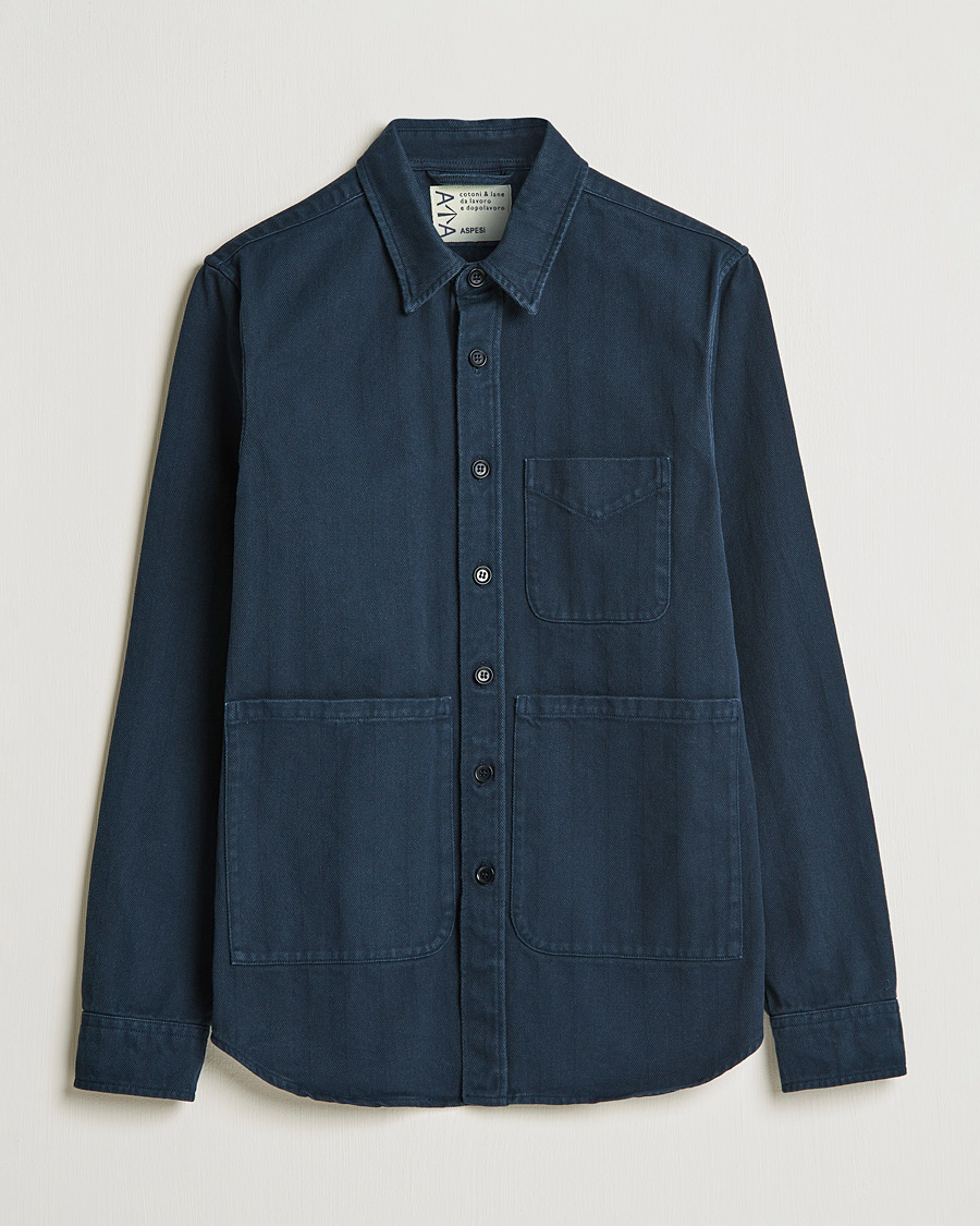Mies | Kauluspaidat | Aspesi | Utility Shirt Navy