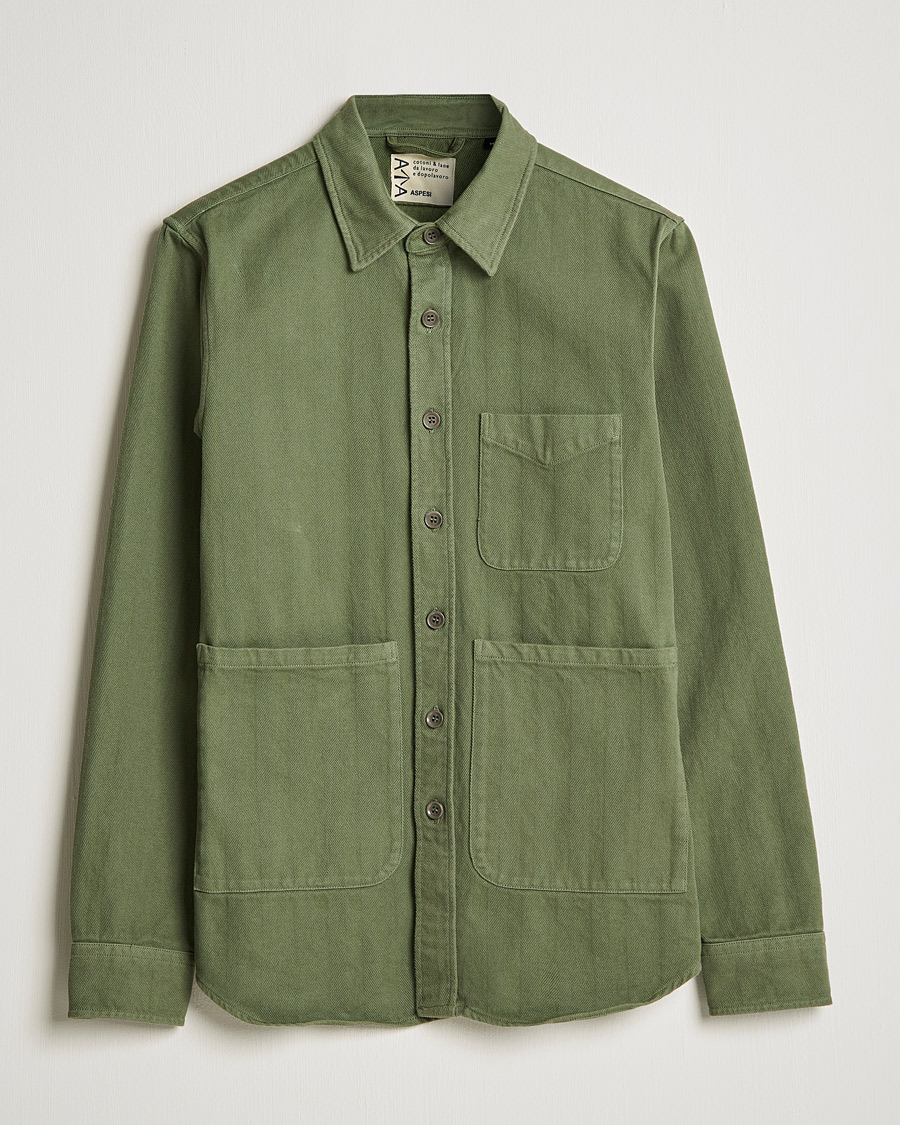 Mies | Kauluspaidat | Aspesi | Utility Shirt Sage