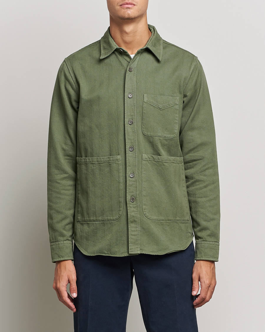 Mies | Kauluspaidat | Aspesi | Utility Shirt Sage