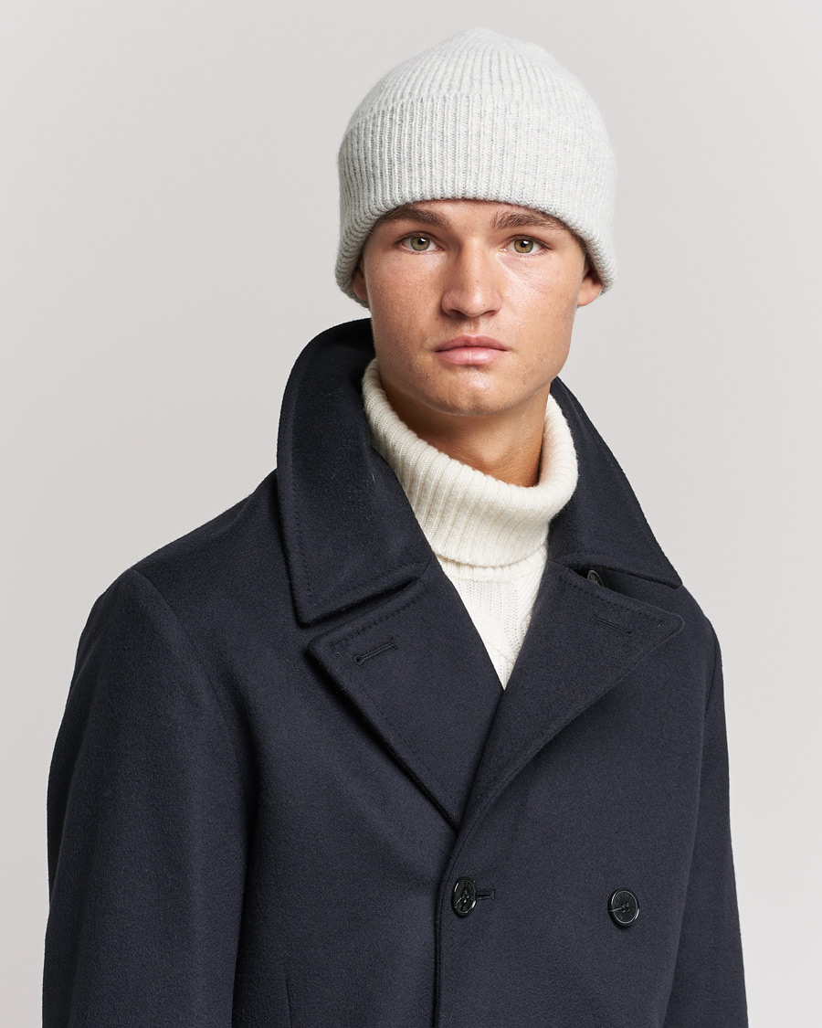 Mies | Pipot | Le Bonnet | Lambswool/Caregora Beanie Silver