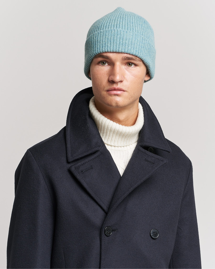 Mies | Le Bonnet Lambswool/Caregora Beanie Basil | Le Bonnet | Lambswool/Caregora Beanie Basil