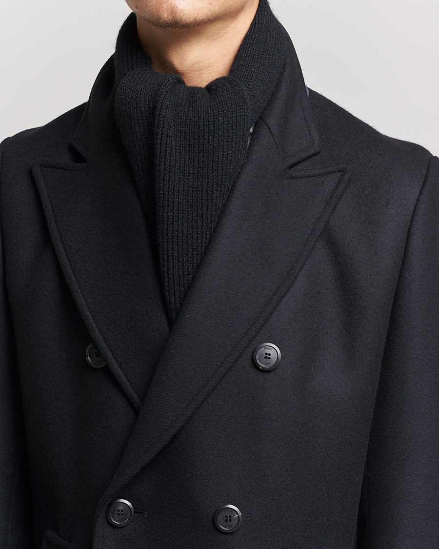 Mies | Kaulaliinat | Le Bonnet | Lambswool/Caregora Scarf Onyx
