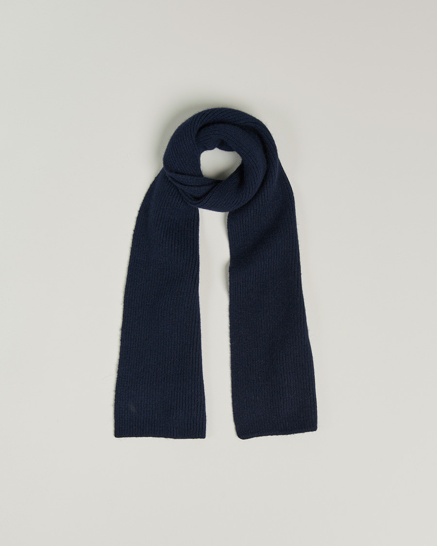 Mies | Kaulaliinat | Le Bonnet | Lambswool/Caregora Scarf Midnight