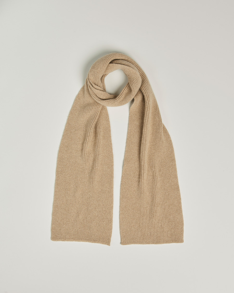 Mies | Kaulaliinat | Le Bonnet | Lambswool/Caregora Scarf Sand