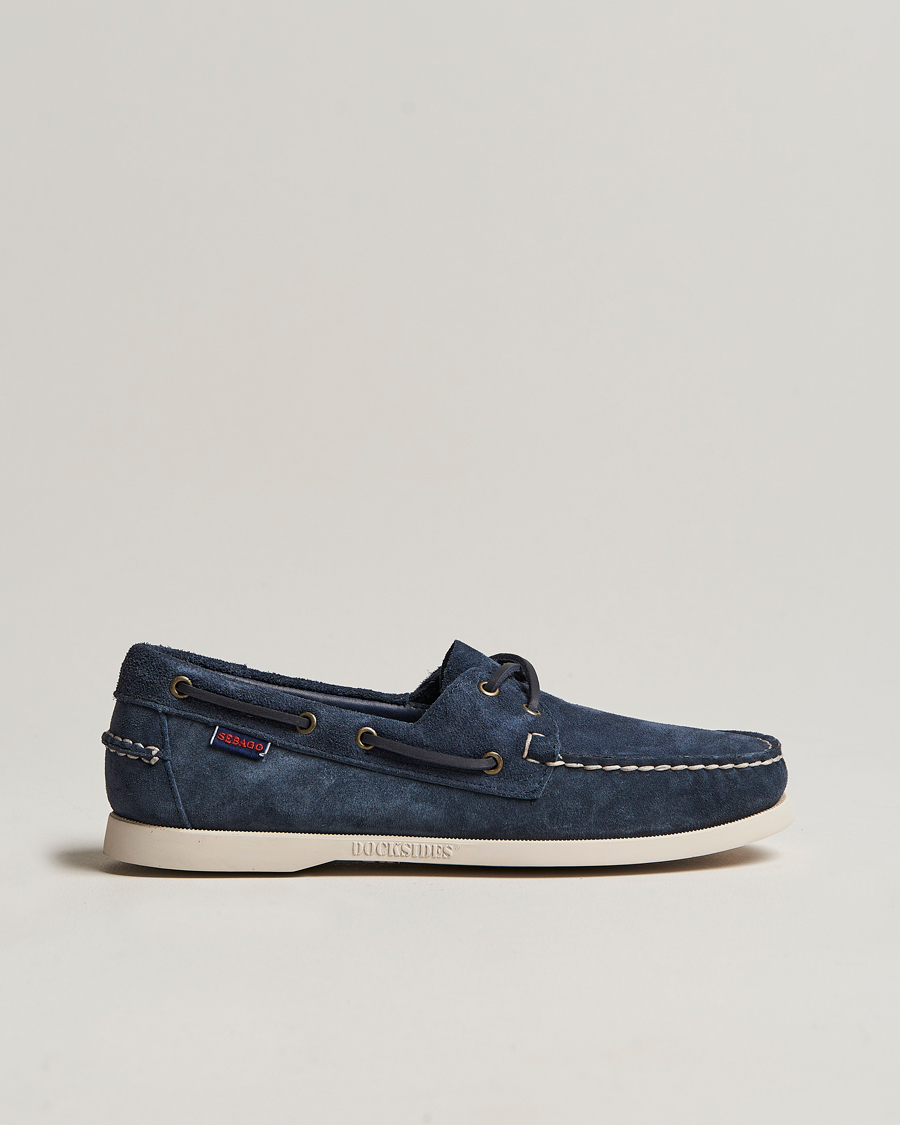 Mies | Purjehduskengät | Sebago | Docksides Suede Boat Shoe Blue Navy