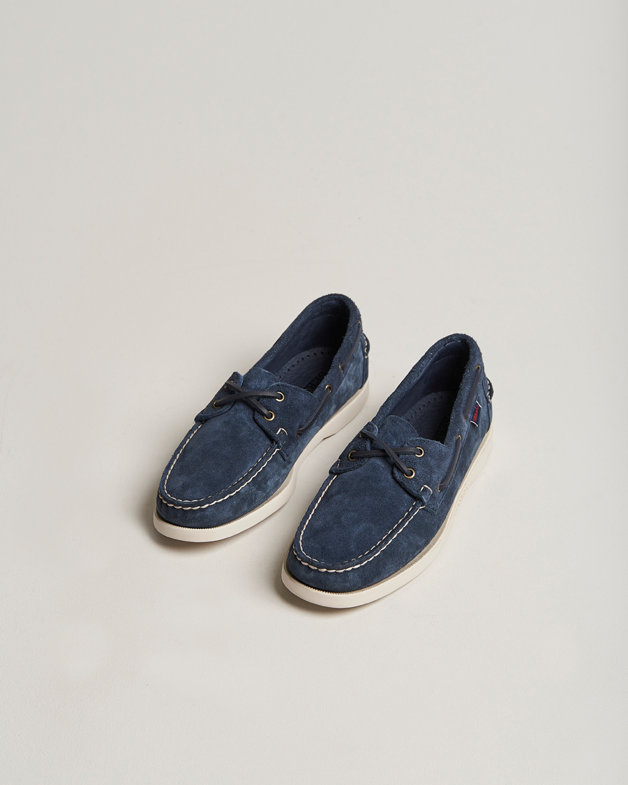 Mies | Purjehduskengät | Sebago | Docksides Suede Boat Shoe Blue Navy