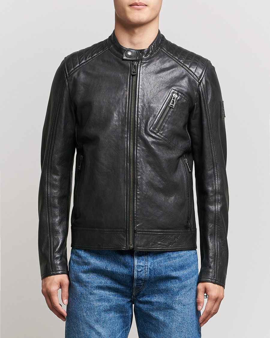 Mies |  | Belstaff | V Racer 2.0 Leather Jacket Black