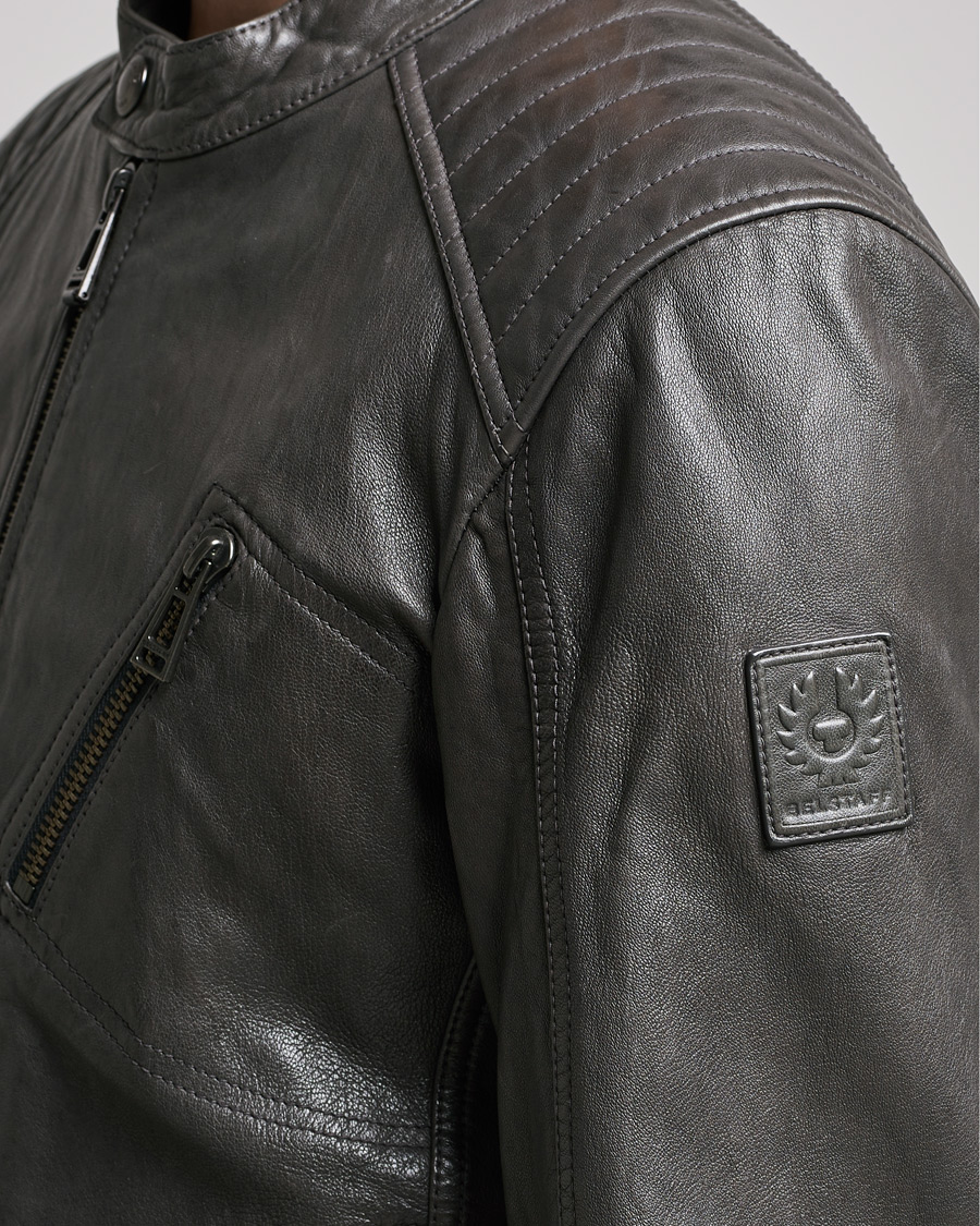 Mies | Takit | Belstaff | V Racer 2.0 Leather Jacket Dark Grey