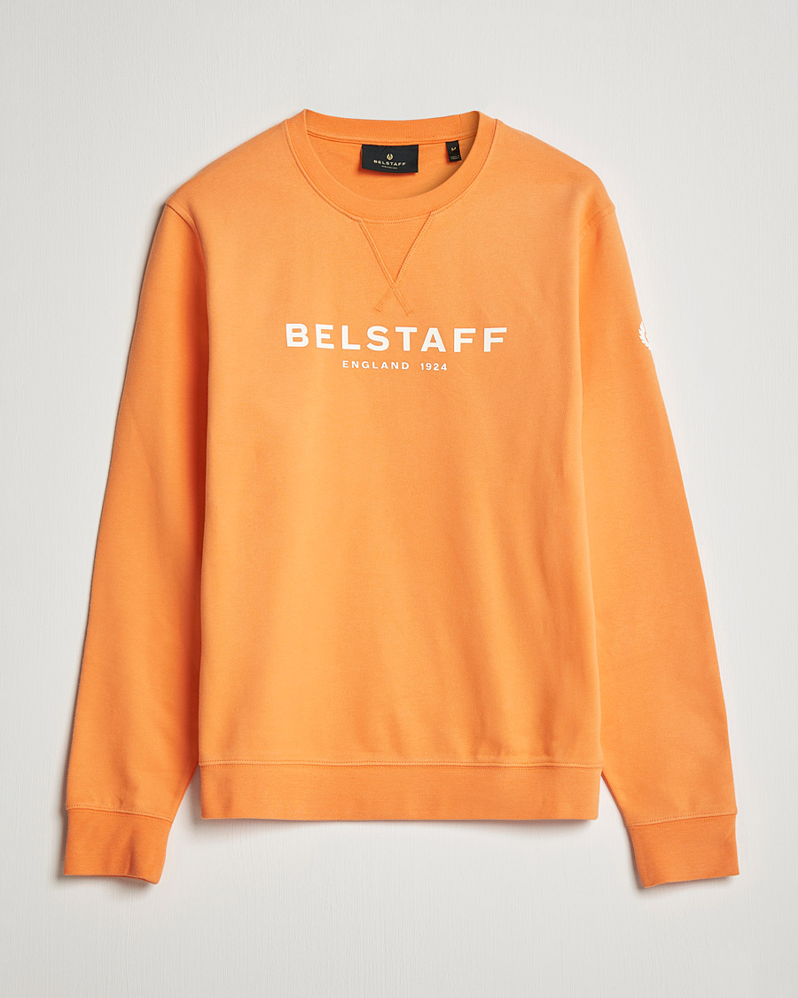 Miehet |  | Belstaff | Belstaff 1924 Crew Neck Logo Sweat Signal Orange