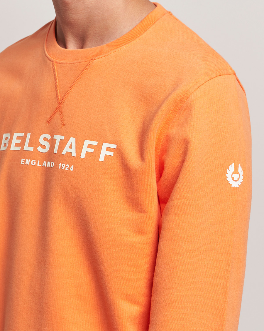 Mies | Puserot | Belstaff | 1924 Crew Neck Logo Sweat Signal Orange