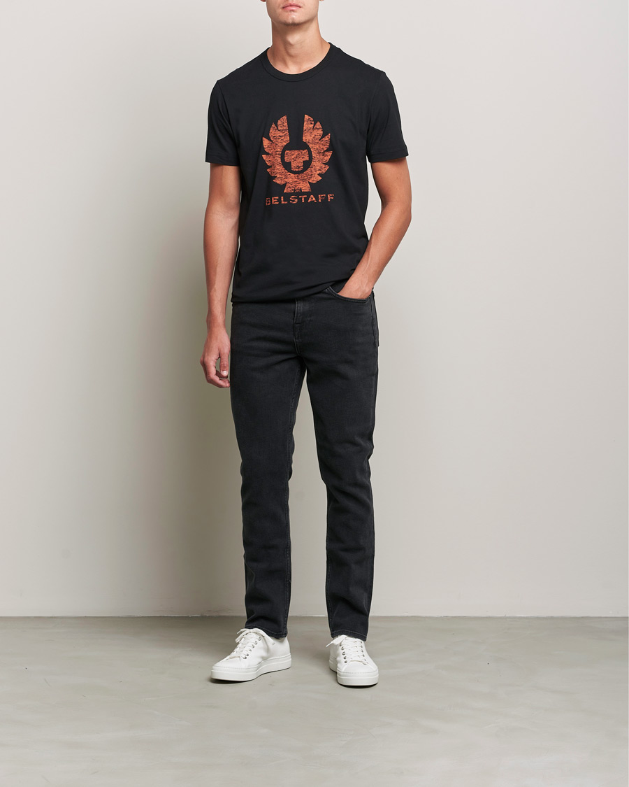 Mies | T-paidat | Belstaff | Coteland Logo Crew Neck Tee Black/Orange