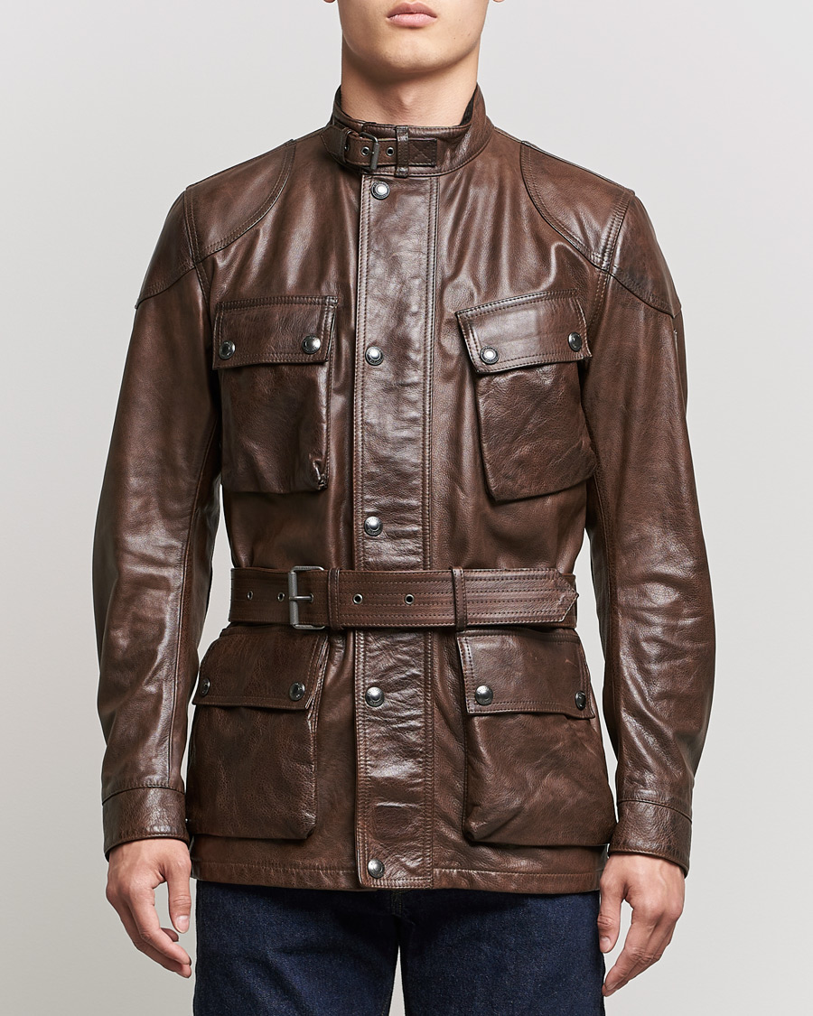 Mies | Takit | Belstaff | Trialmaster Panther Leather Jacket Saddle Brown