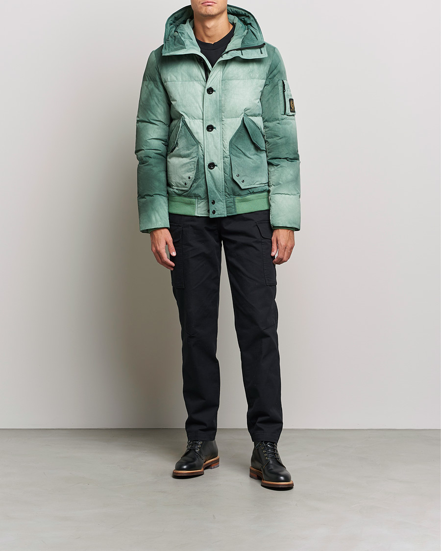 Mies | Takit | Belstaff | Radar Batik Hooded Jacket Graph Green