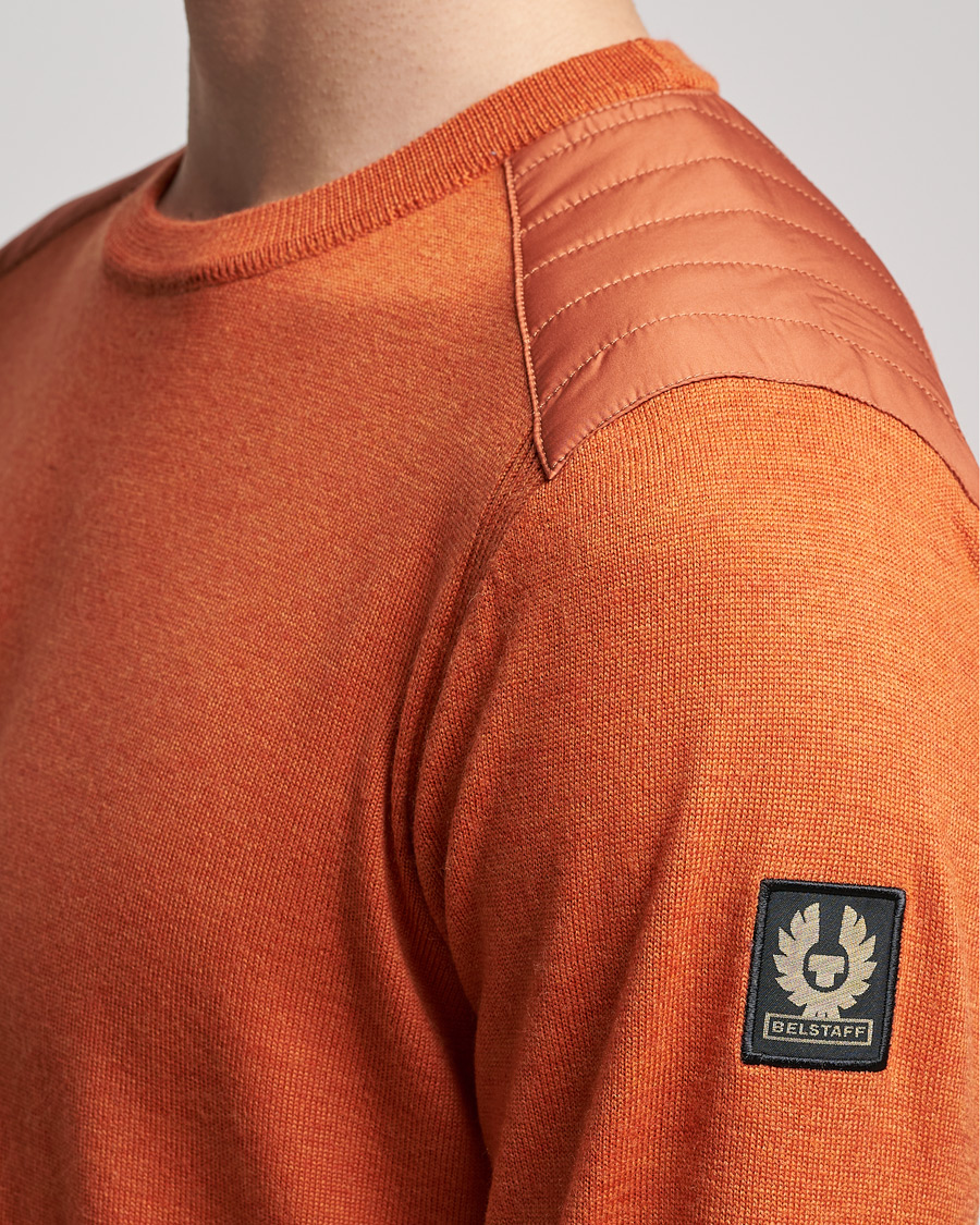 Mies | Puserot | Belstaff | Kerrigan Crew Neck Merino Sweatshirt Amber