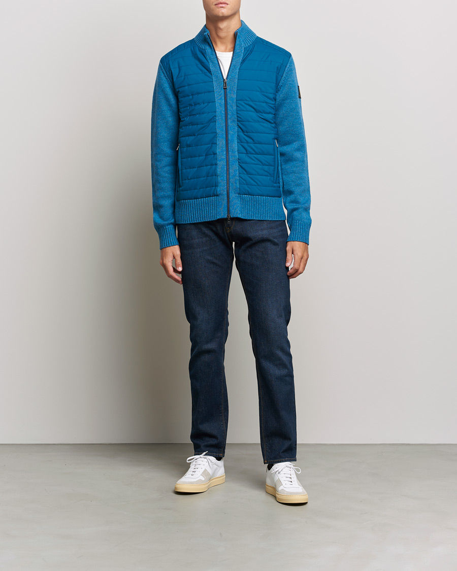 Mies | Puserot | Belstaff | Kingston Full Zip Hybrid Legion Blue