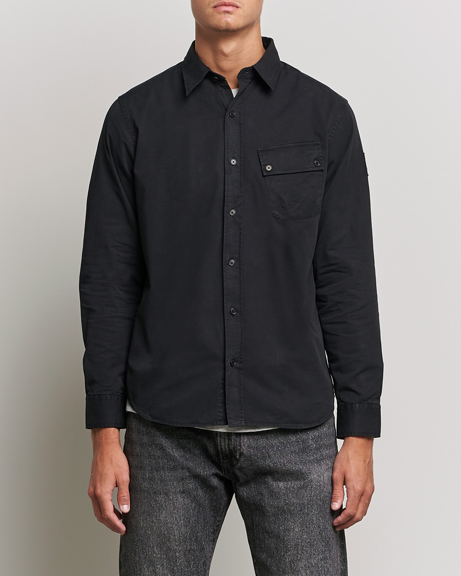 Mies |  | Belstaff | Pitch Cotton Pocket Shirt Black