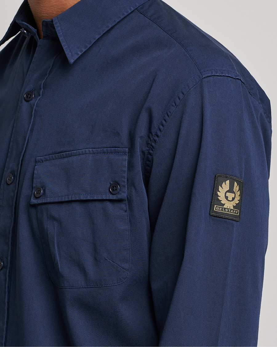 Mies | Kauluspaidat | Belstaff | Pitch Cotton Pocket Shirt Deep Navy