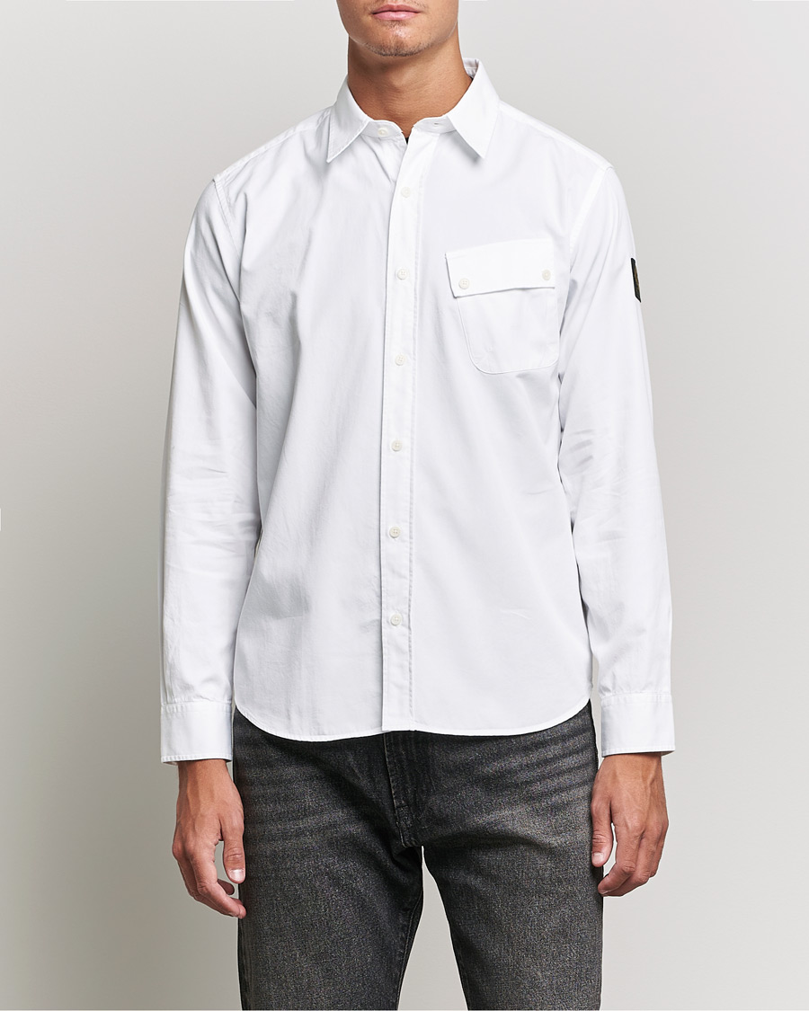 Mies |  | Belstaff | Pitch Cotton Pocket Shirt White