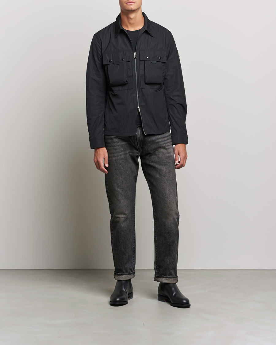 Mies | Kauluspaidat | Belstaff | Tactical Nylon Pocket Overshirt Black