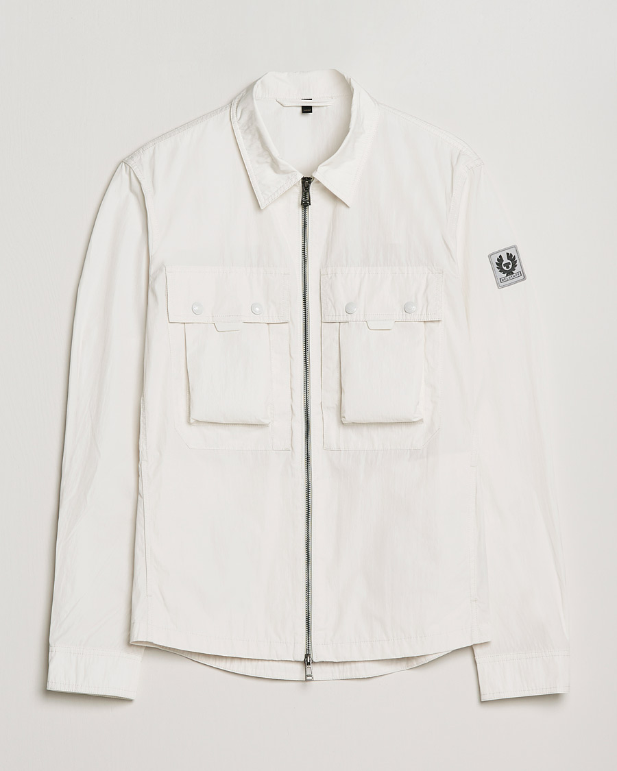 Mies | Kauluspaidat | Belstaff | Tactical Nylon Pocket Overshirt Chalk