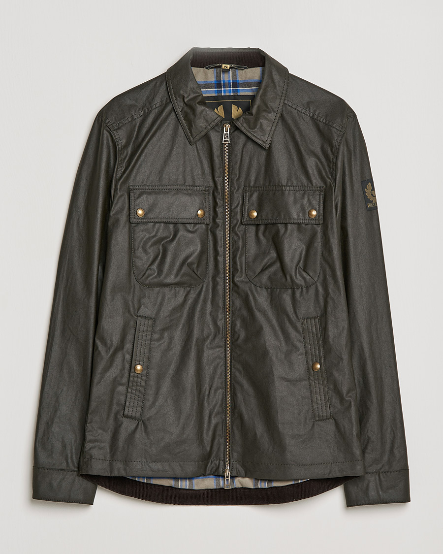 Mies |  | Belstaff | Tour Waxed Shirt Jacket Faded Olive