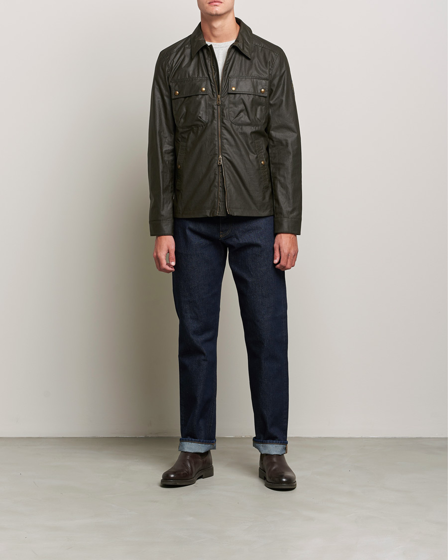 Mies | Takit | Belstaff | Tour Waxed Shirt Jacket Faded Olive