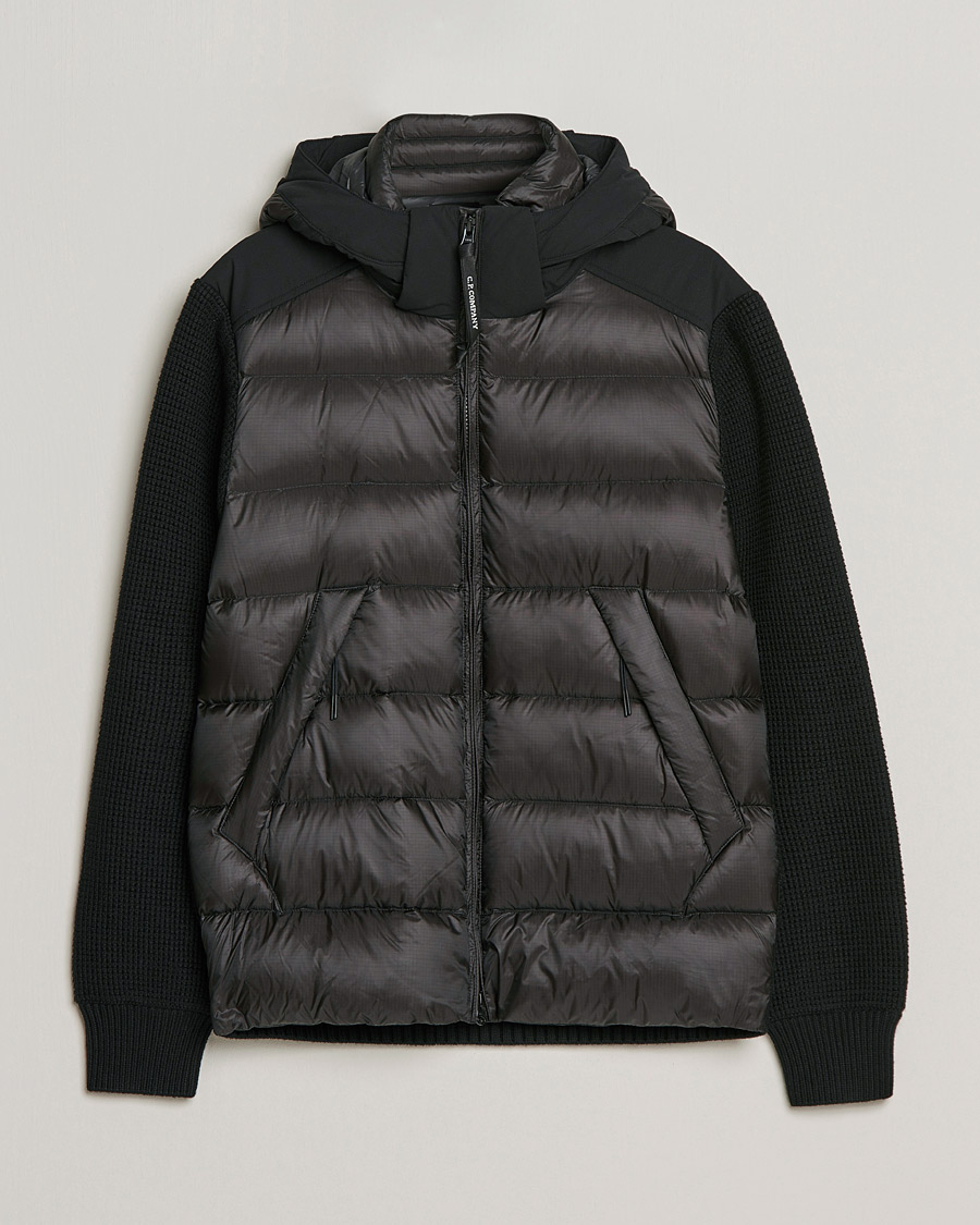 Miehet |  | C.P. Company | Merino Nylon Mixed Hybrid Jacket Black