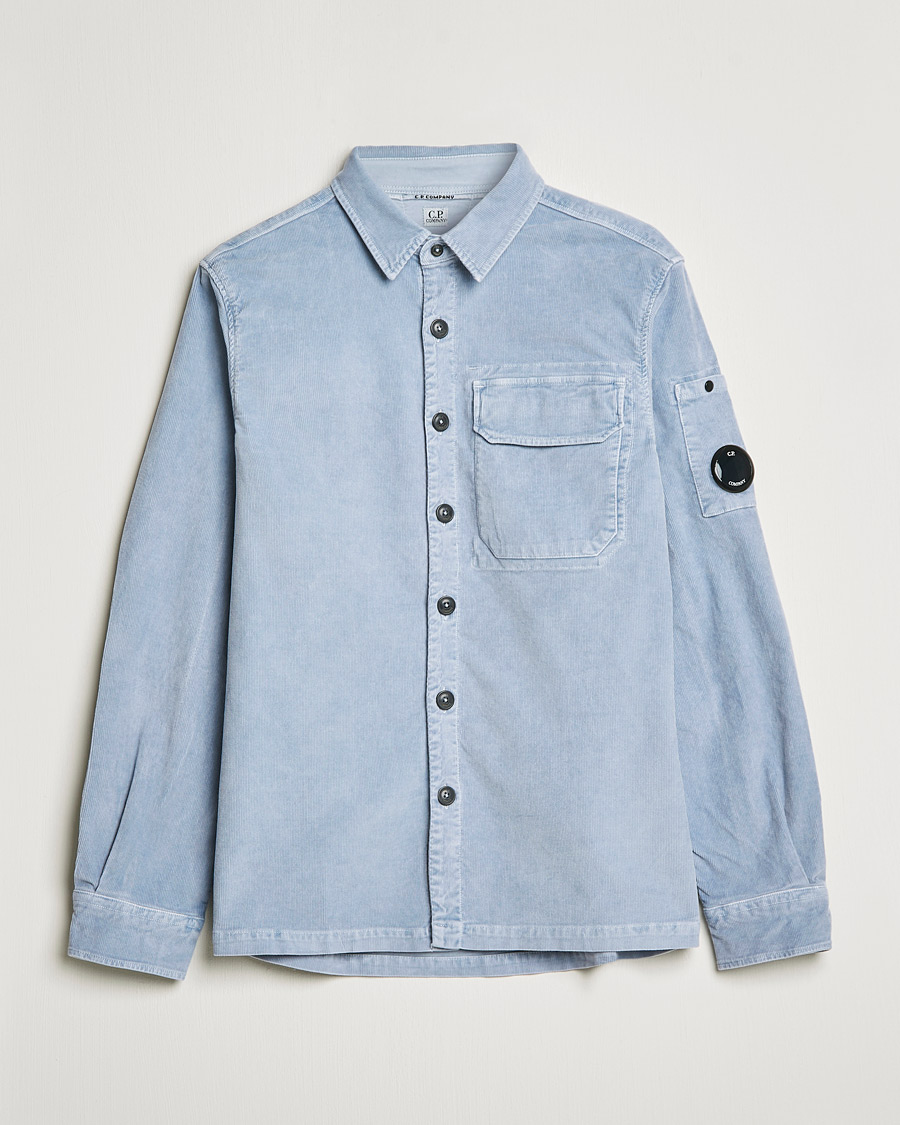 Mies | Kauluspaidat | C.P. Company | Corduroy Lens Overshirt Light Blue