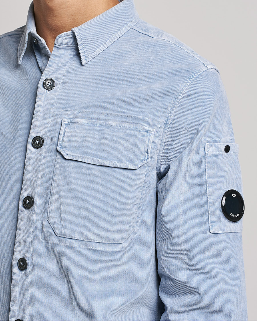Mies | Kauluspaidat | C.P. Company | Corduroy Lens Overshirt Light Blue