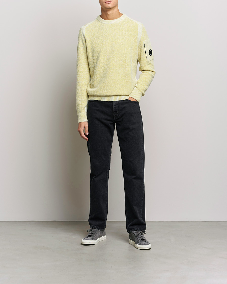 Mies | Puserot | C.P. Company | Fleece Knit Lens Roundneck Yellow
