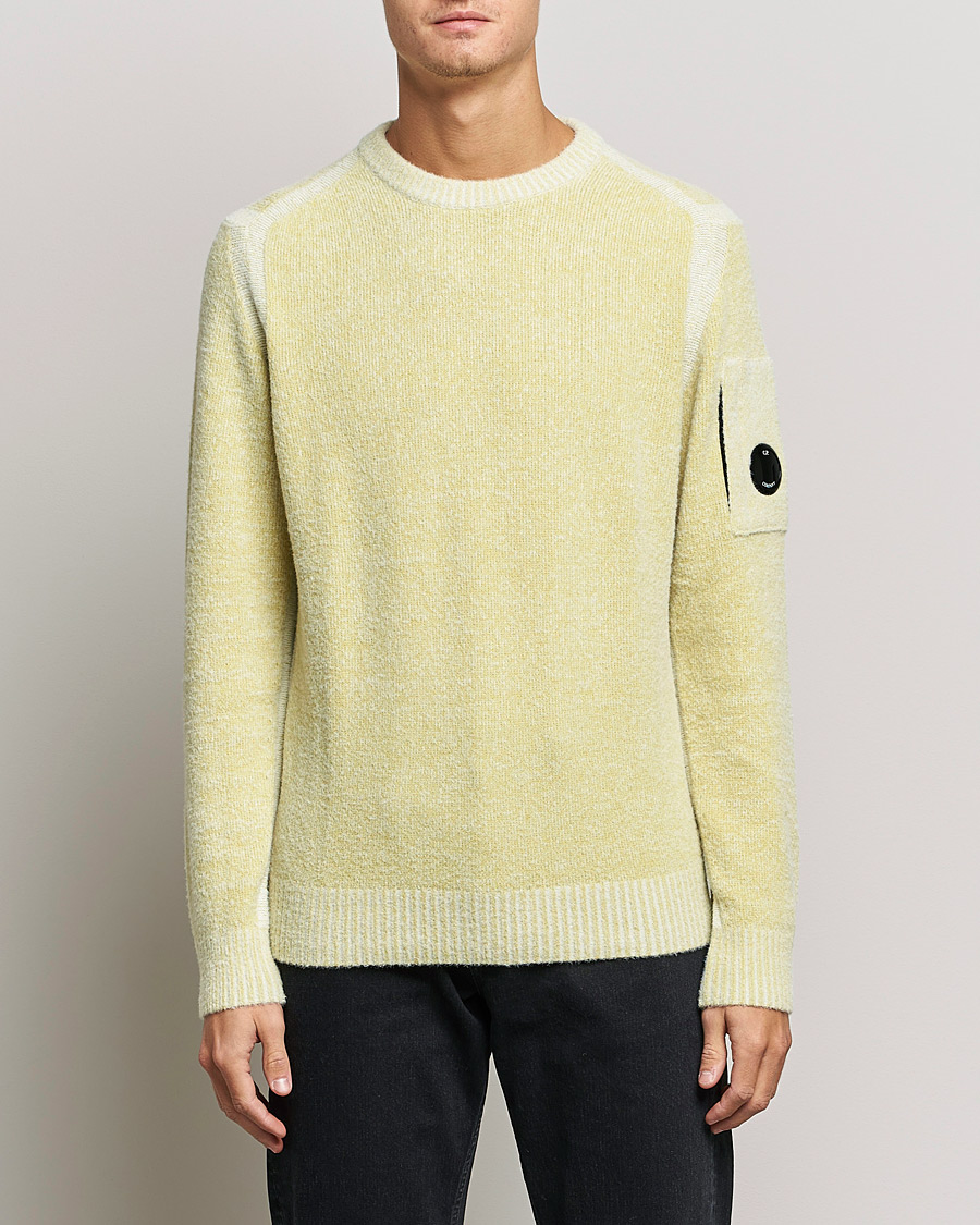 Mies | Puserot | C.P. Company | Fleece Knit Lens Roundneck Yellow