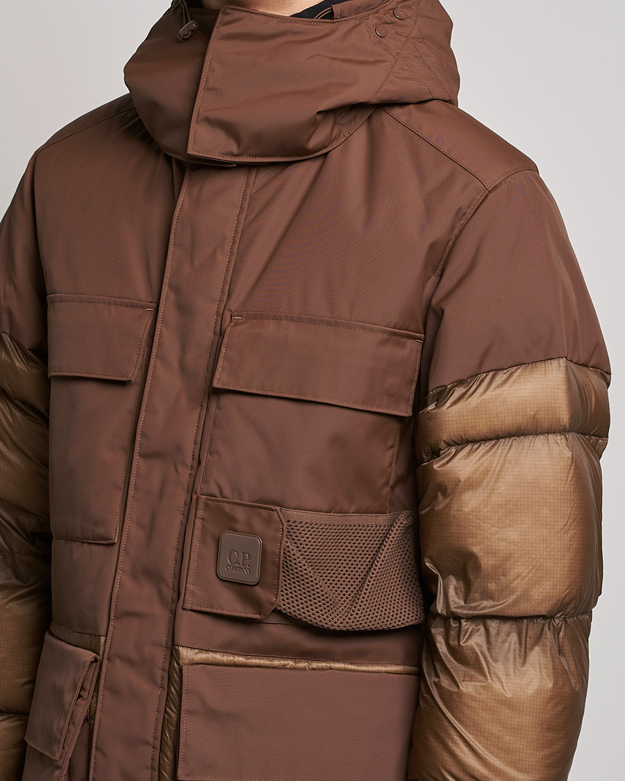 Mies | Takit | C.P. Company | Metropolis Dynatec Mixed Padded Parka Brown