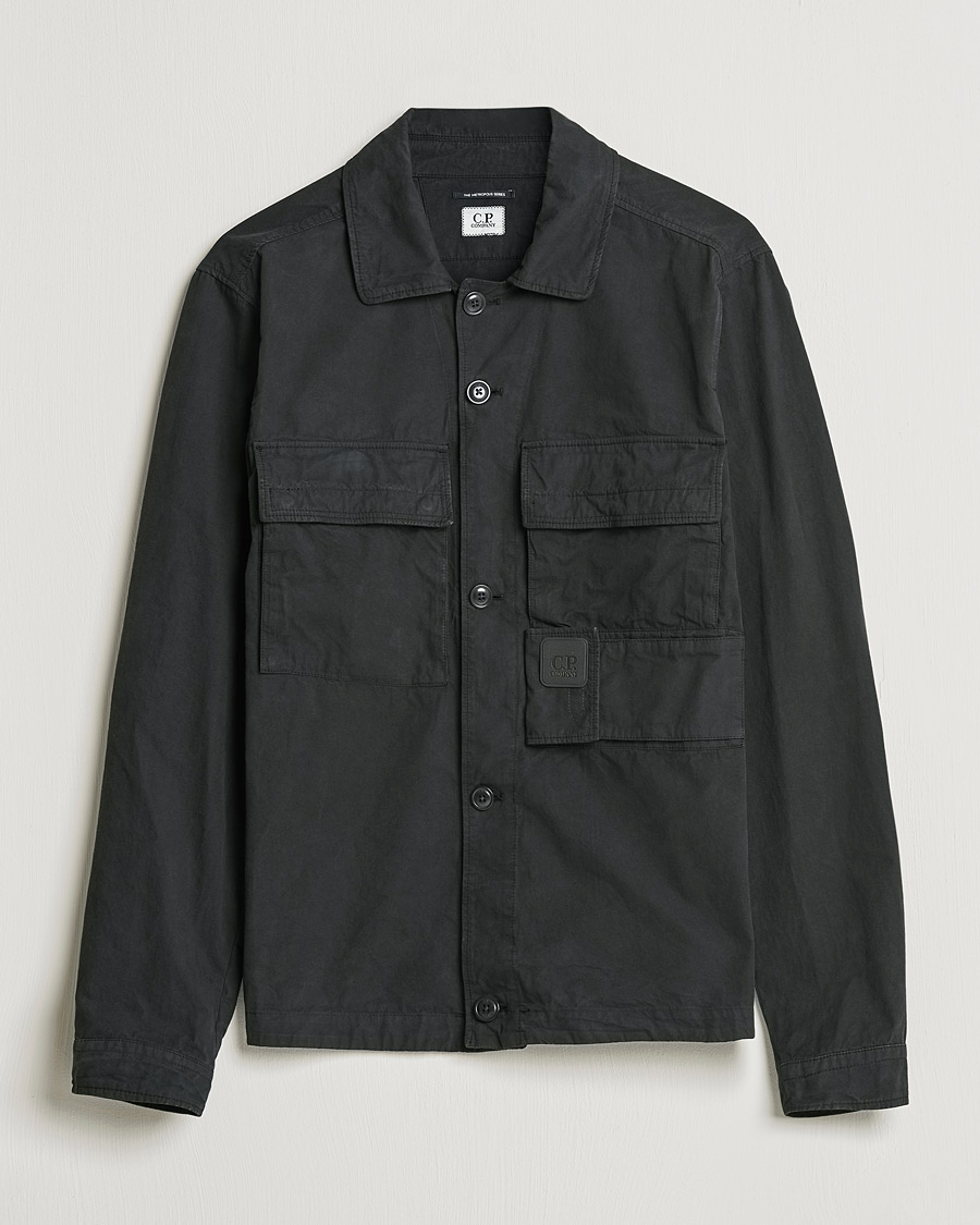 Mies | Kauluspaidat | C.P. Company | Metropolis Micro Reps Diamond Peach Overshirt Black