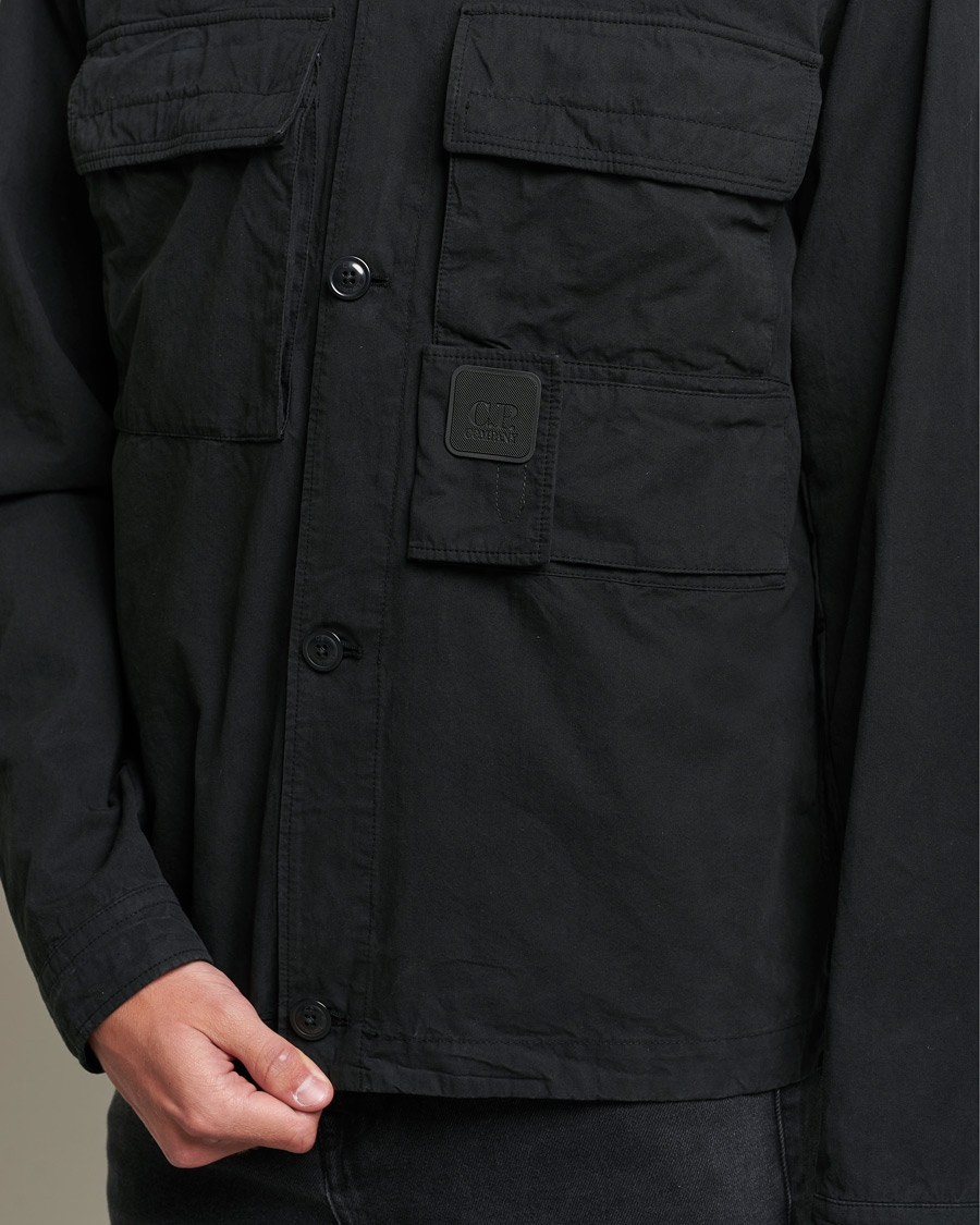Mies | Kauluspaidat | C.P. Company | Metropolis Micro Reps Diamond Peach Overshirt Black