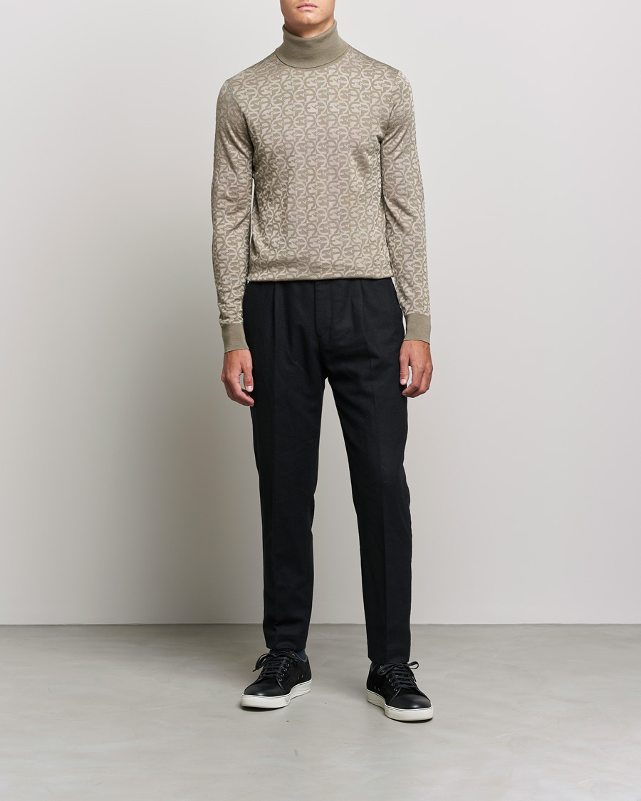 Mies | Puserot | Emporio Armani | Wool Pullover Beige