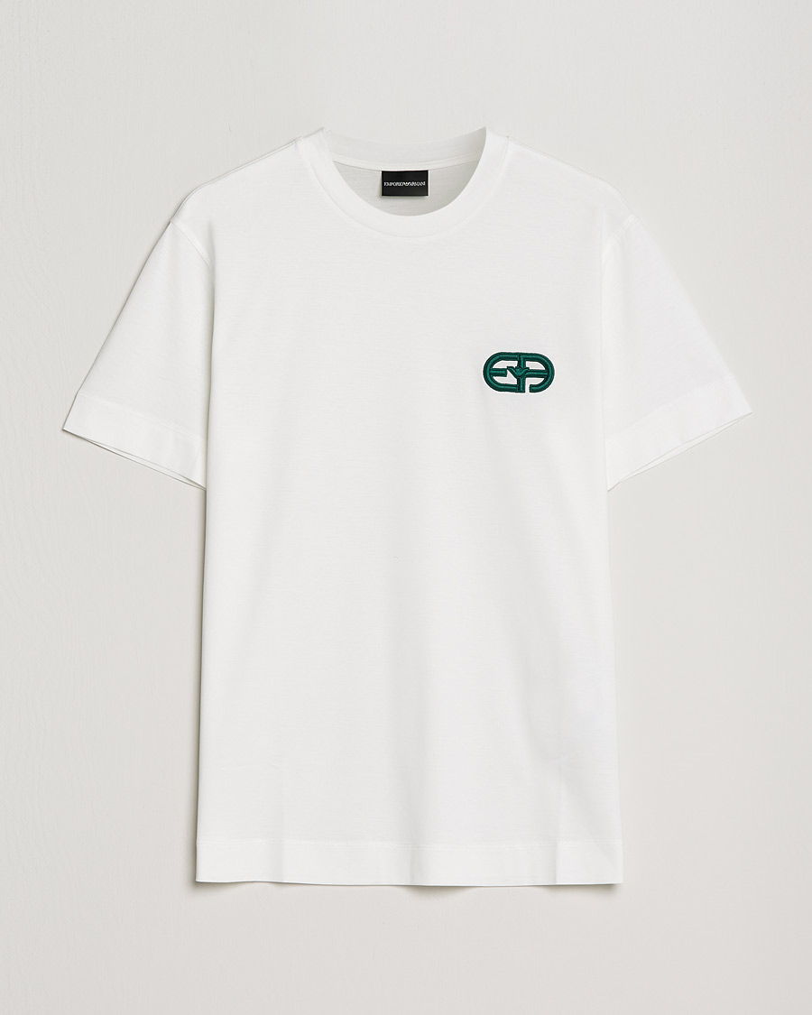 Mies | T-paidat | Emporio Armani | Cotton Tencel Tee Creme