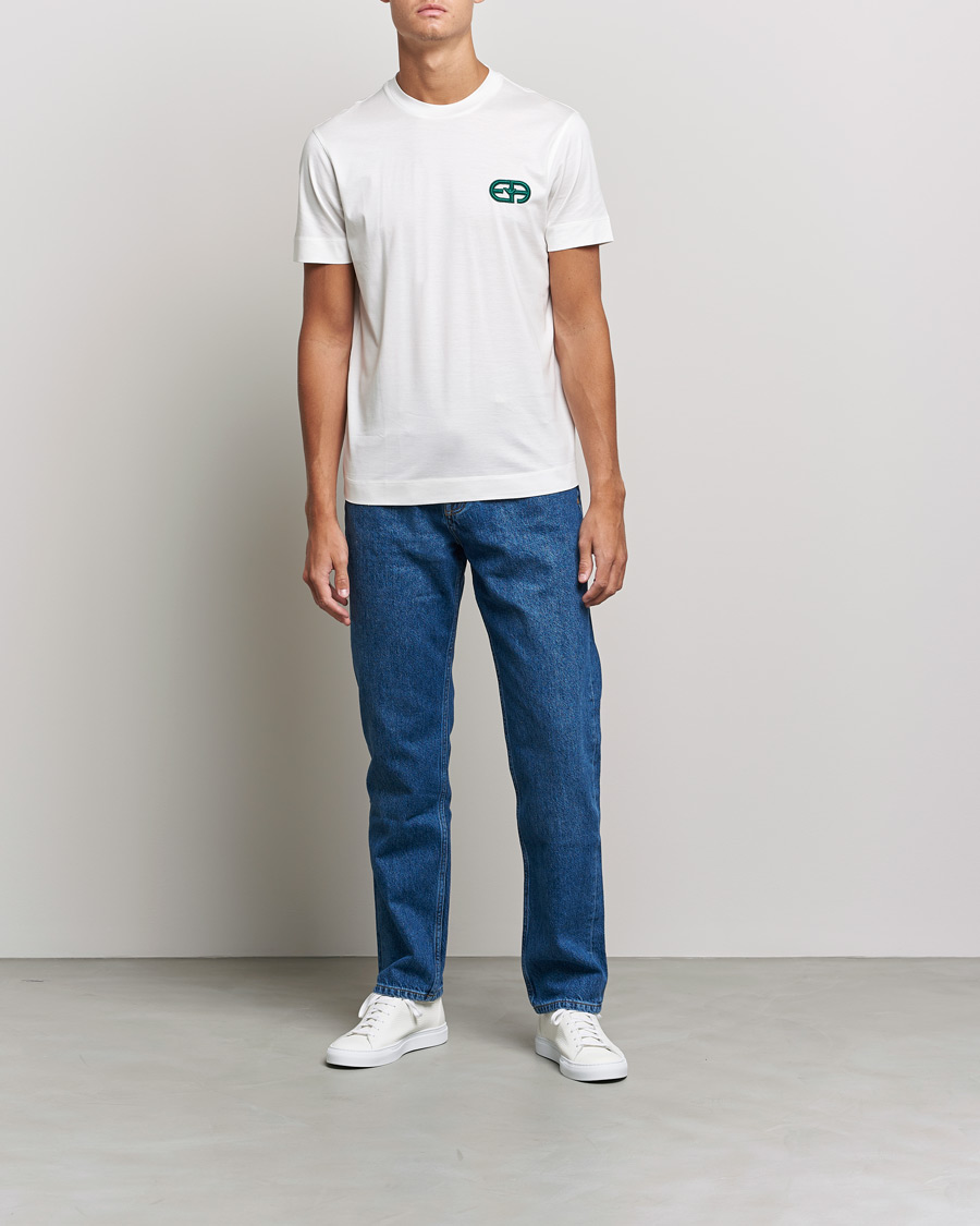 Mies | T-paidat | Emporio Armani | Cotton Tencel Tee Creme
