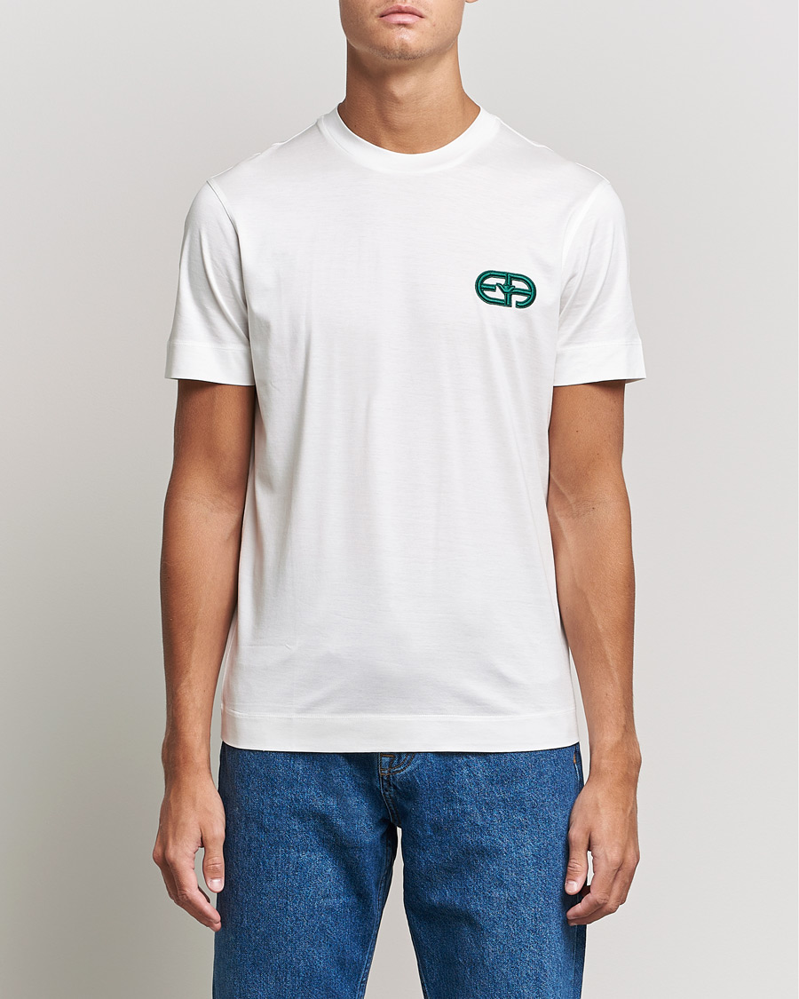 Mies | T-paidat | Emporio Armani | Cotton Tencel Tee Creme