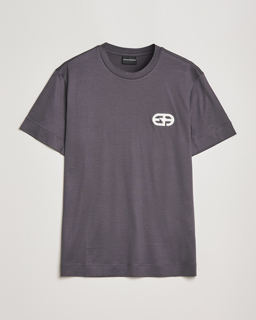 Mies | T-paidat | Emporio Armani | Cotton Tencel Tee Grey