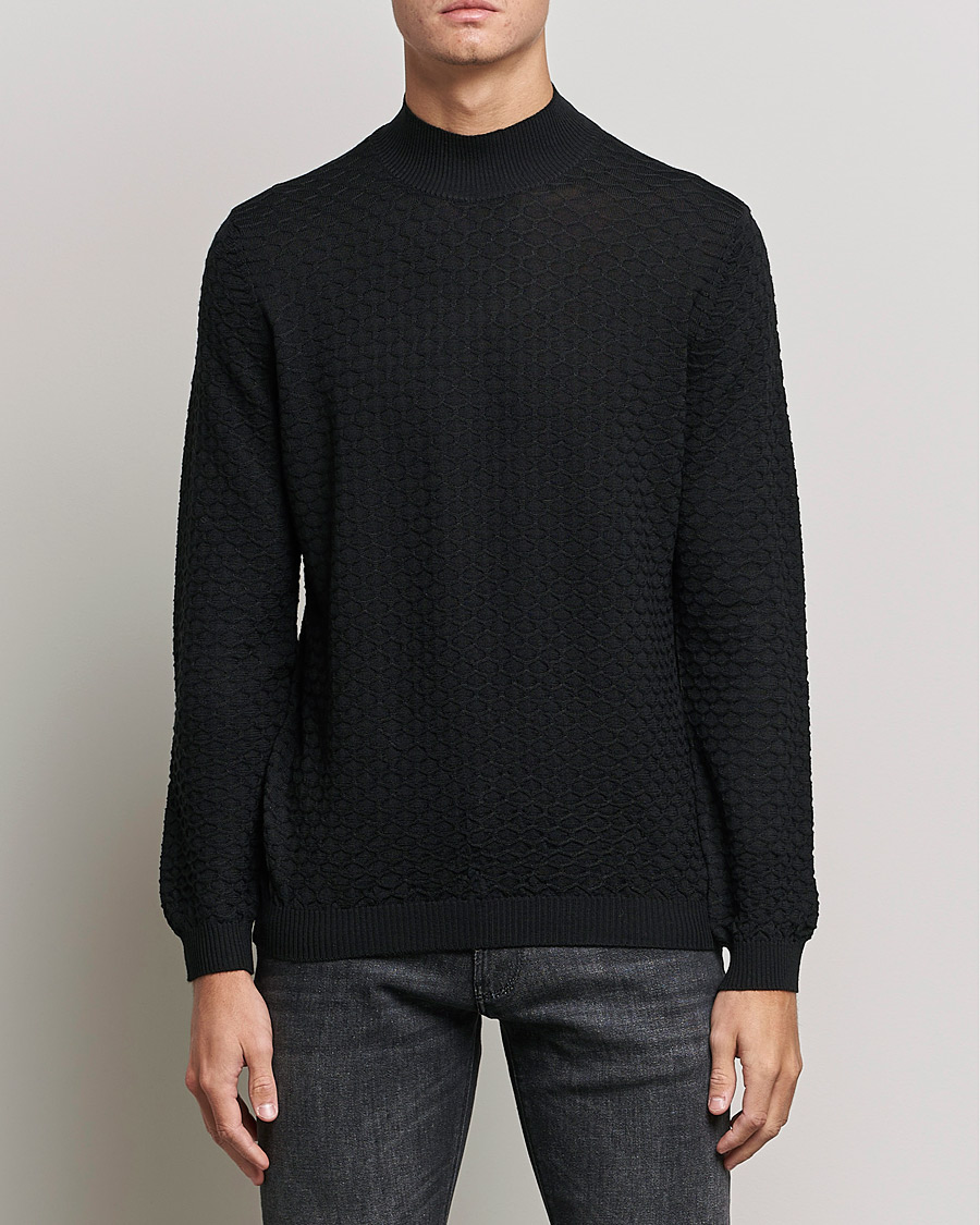 Mies | Italian Department | Emporio Armani | Wool Knitted Swetaer Black