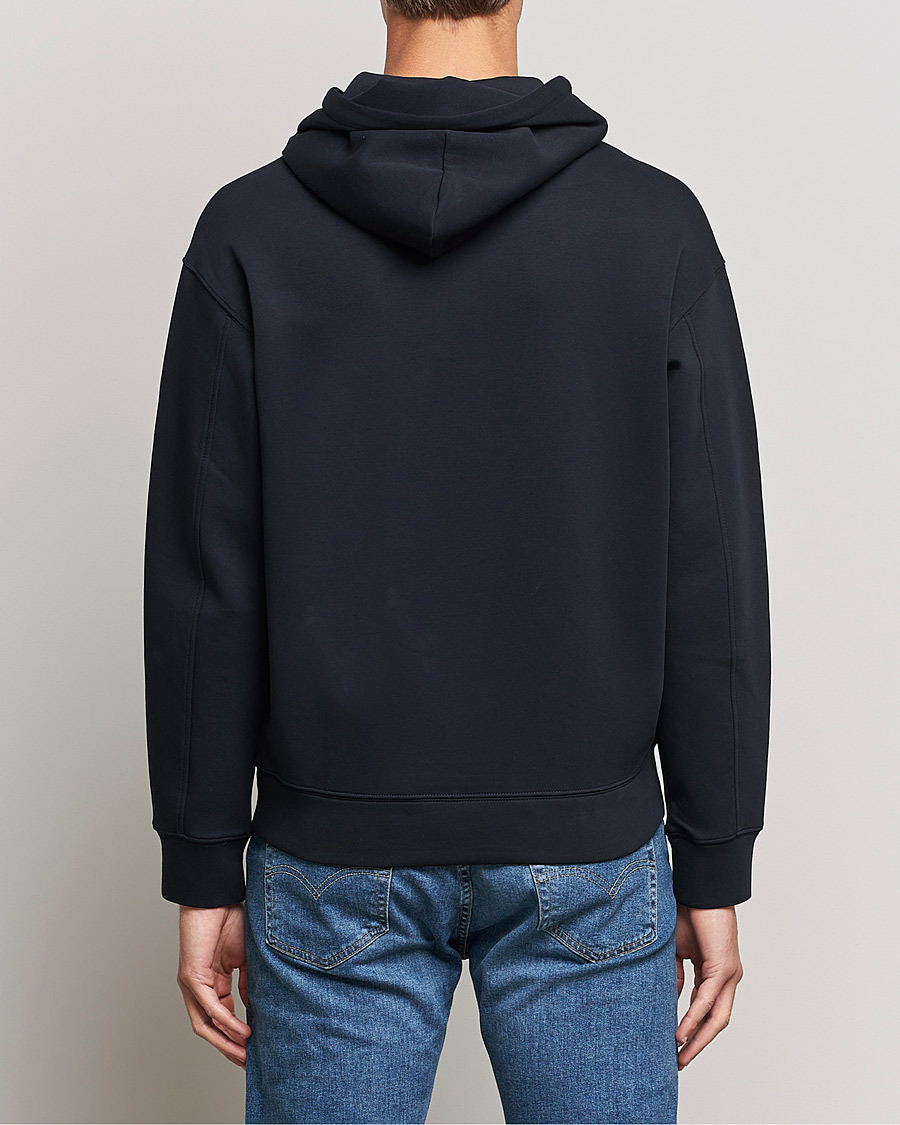 Mies | Puserot | Emporio Armani | Printed Hoodie Navy