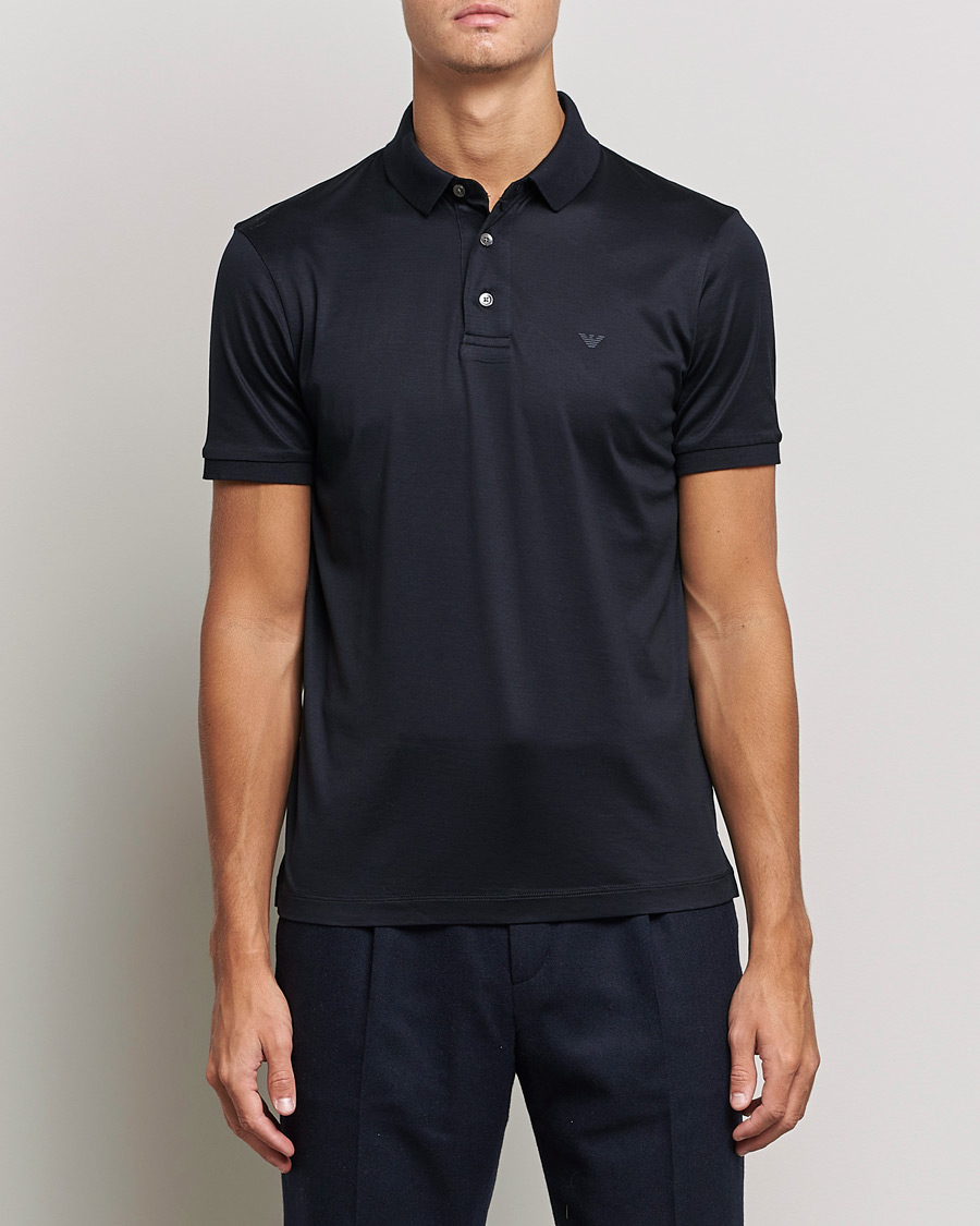 Mies | Pikeet | Emporio Armani | Cotton Stretch  Pique Navy