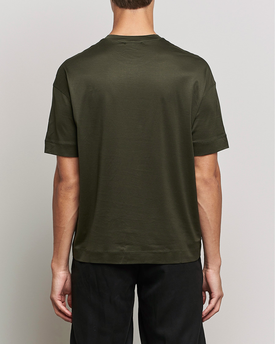 Mies | T-paidat | Emporio Armani | Logo Cotton Tee Green