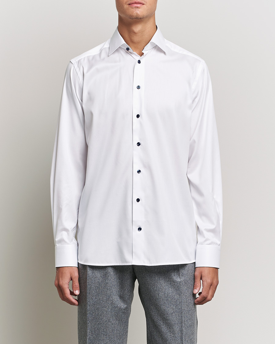 Mies | Kauluspaidat | Eton | Organic Cotton Signature Twill Contemporary Shirt White