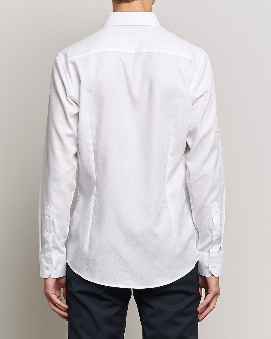 Mies | Kauluspaidat | Eton | Jaquard Paisley Shirt White