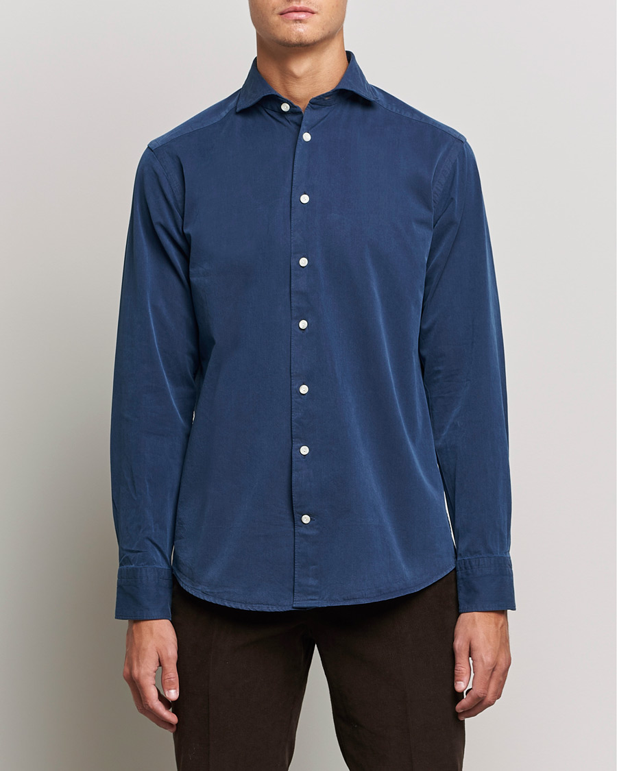 Mies | Kauluspaidat | Eton | Recycled Cotton Denim Shirt Blue