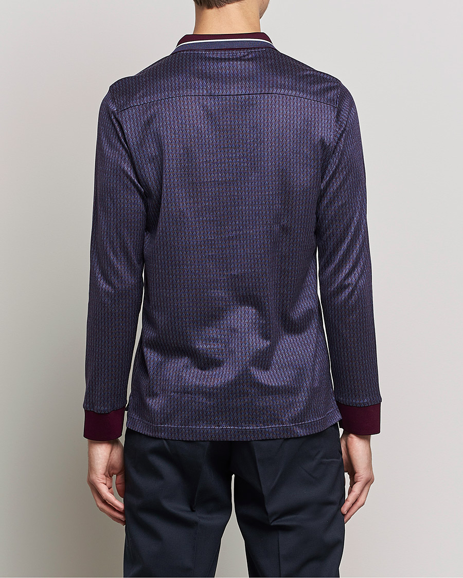 Mies | Puserot | Eton | Jacuard Polo Shirt Red